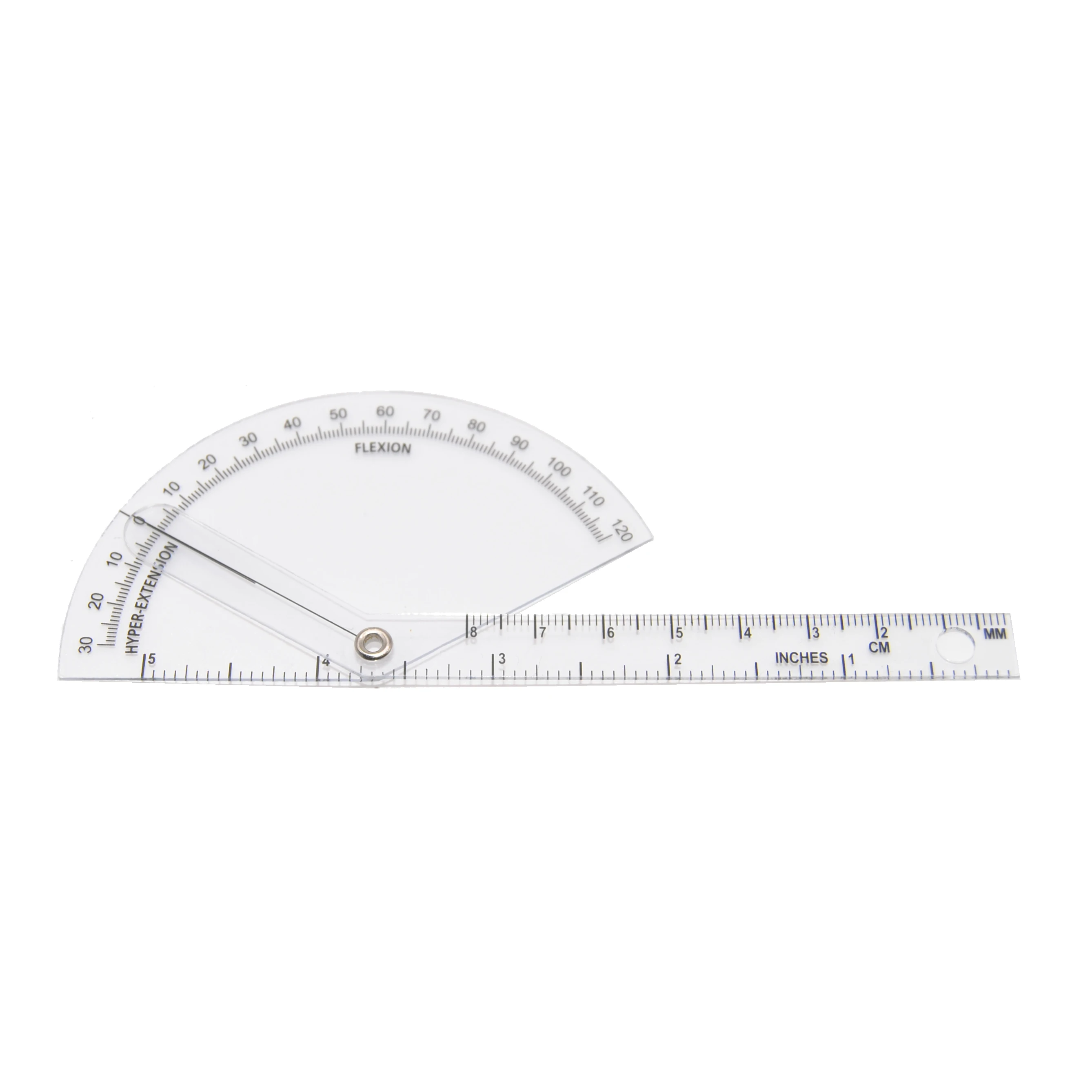 Medical 180 Degree Plastic Finger goniometer Angle Finder Protractor Manual Power Source