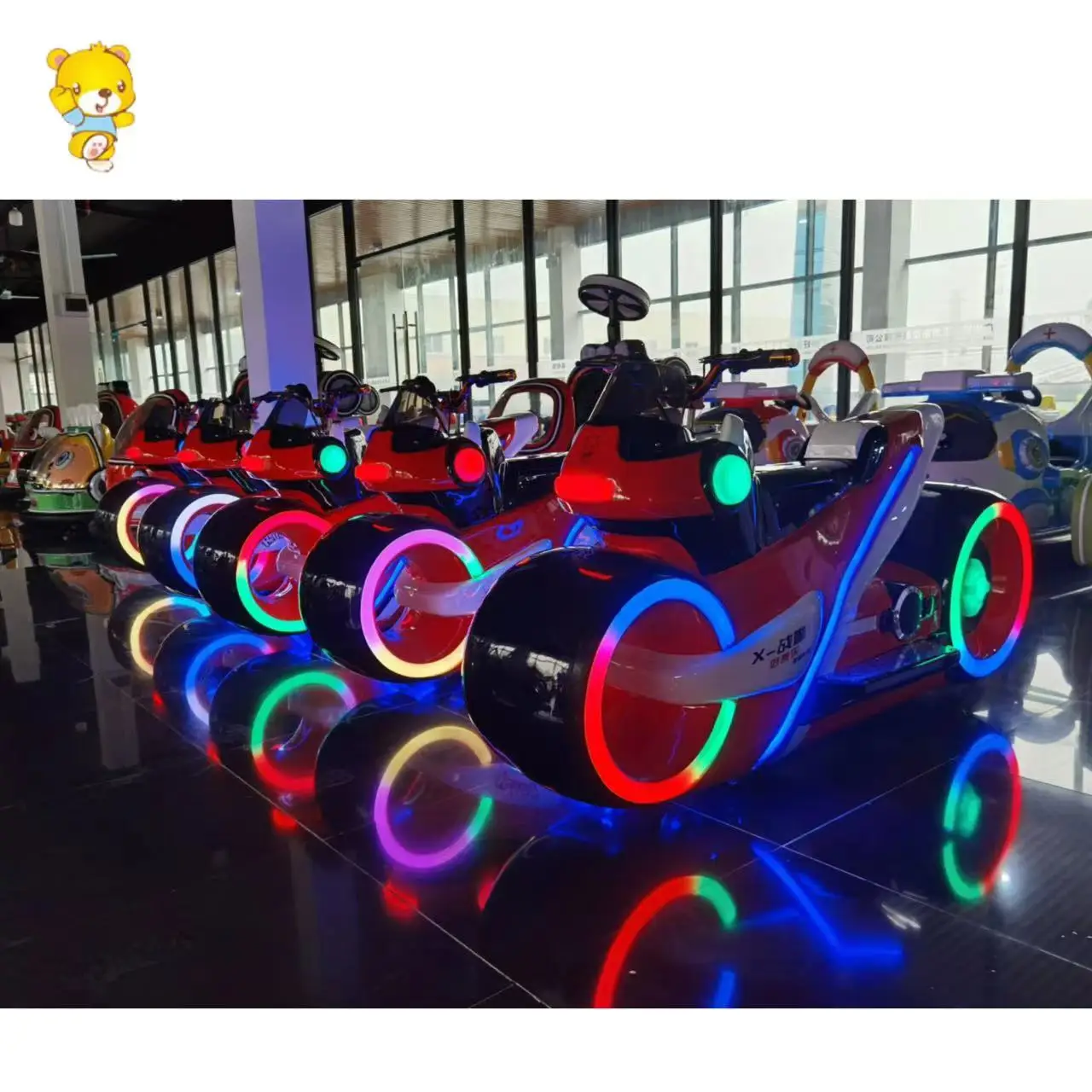 Amusement Park Arcade Game Centre Remote Control Battery Powered  Kid X-Warrior Ride On Motorbike Amusement Park Indoor