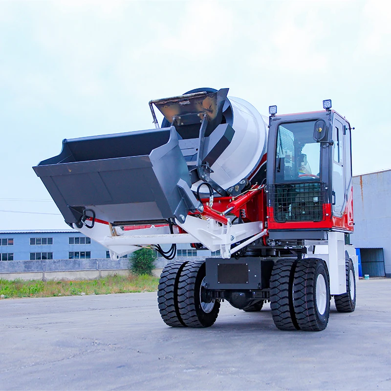 Mobile Cement Mixer Truck Diesel Self Loading Concrete Mixer 5 M3 For Sale