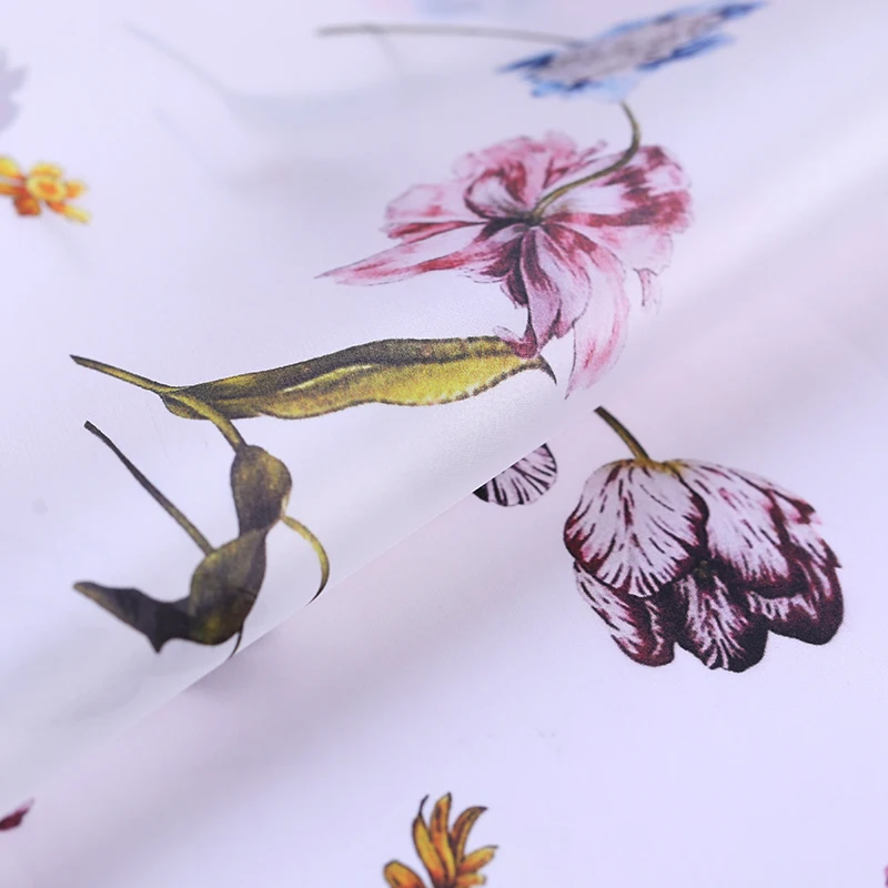Stiff Natural Silk Organza Satin Digital Printing Fabric for Art Umbrella SuperSeptember