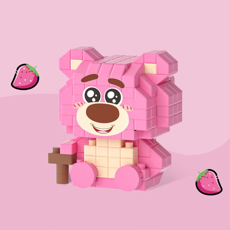 Blocks Small Cartoon Mini Building Block Assemble Action Model Dolls Toys Children Kid Toy Gift Set Educational Toy