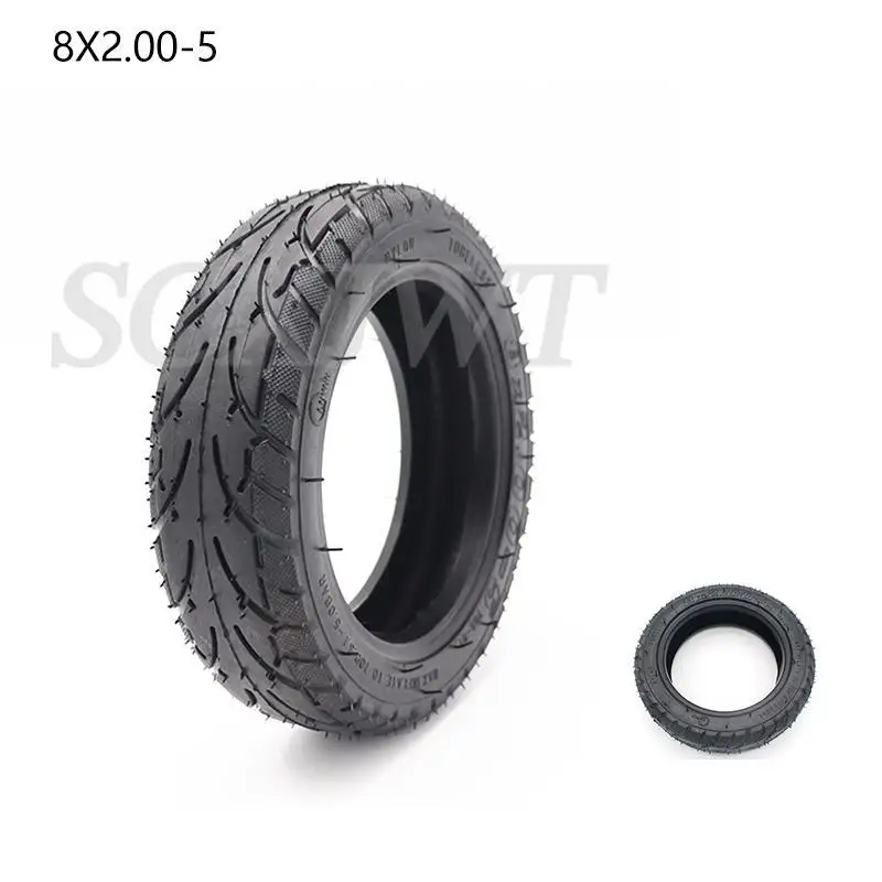 Suitable for Kugoo S3 S2 S1 C3 electric scooter 8x 2.00-5 tires tubeless tires, with aluminum alloy ring general 2.10-5 tires
