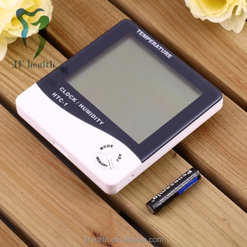 Custom home indoor outdoor digital hygrometer thermometer clock creative big screen temperature humidity meters for wholesale
