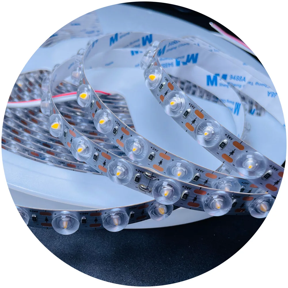 Lens 170 Degree LED Strip LED Flexible Wall Washer Rope DC24V Shadowless Flexible Strip for Light Box Advertising Board