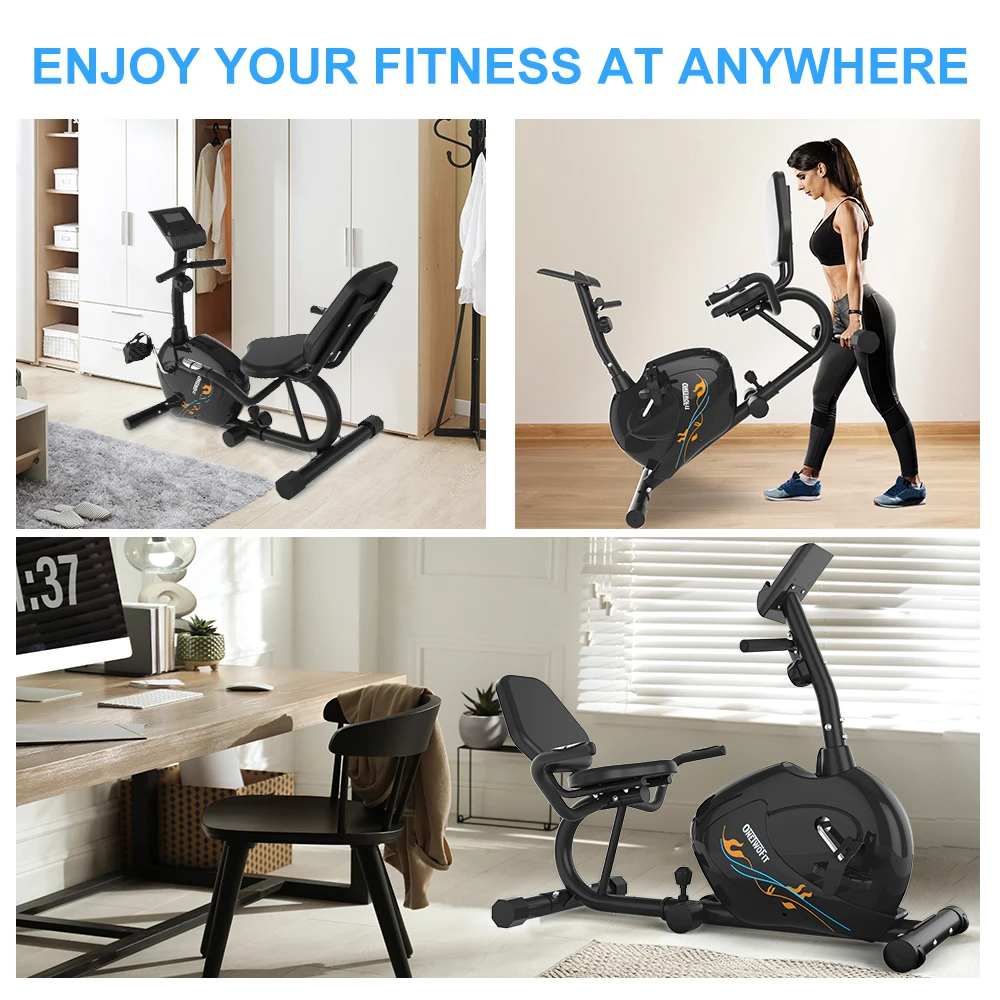 OneTwoFit High quality Indoor Fitness Exercise Bike 4KG lazy car indoor bike elliptical bike for home use