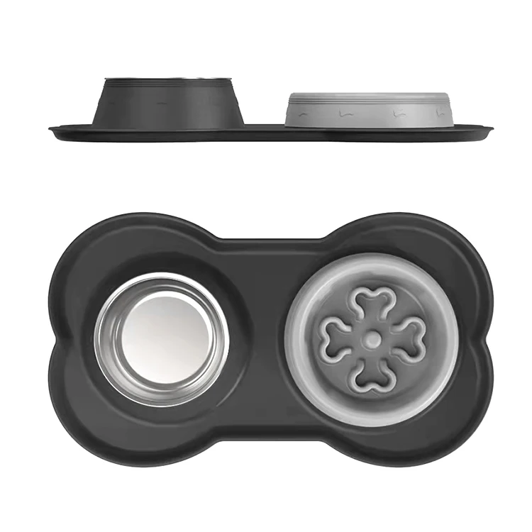 Anti-choking Pet Interactives Bloat Stop Spiral Dog Milk Spirals Feeder Slow Feed Mat Bowl For Cats And Dogs