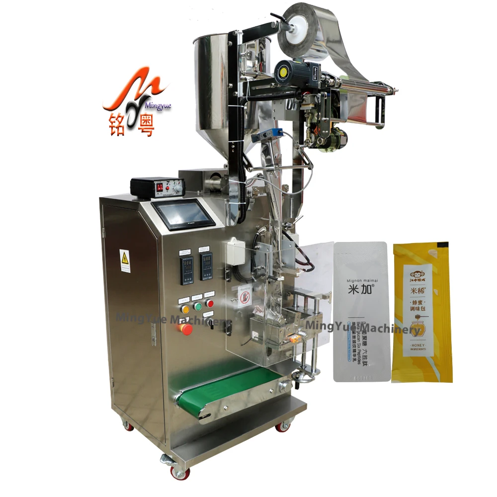 Многофункциональные автоматические машины для розлива соуса чили молока меда сока майонеза томатной пасты шампуня саше упаковочные