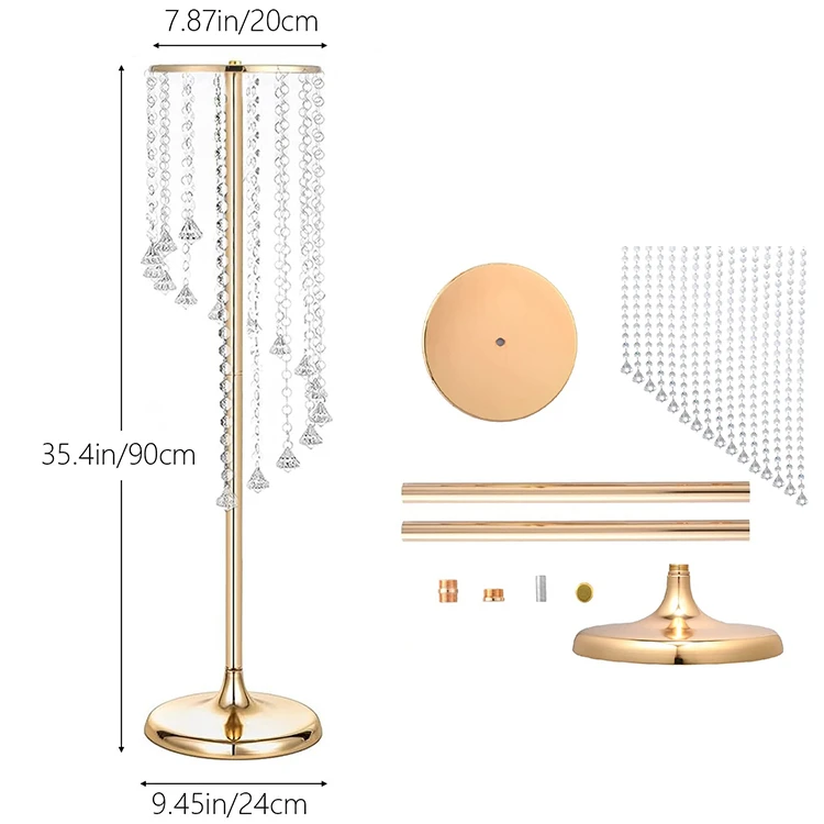 Золотые цветочные вазы