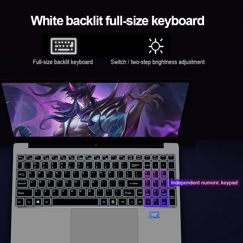 High Performance Laptops 8GB RAM 512GB SSD 15.6 Inch J4125 Win10 Laptop Computer for business