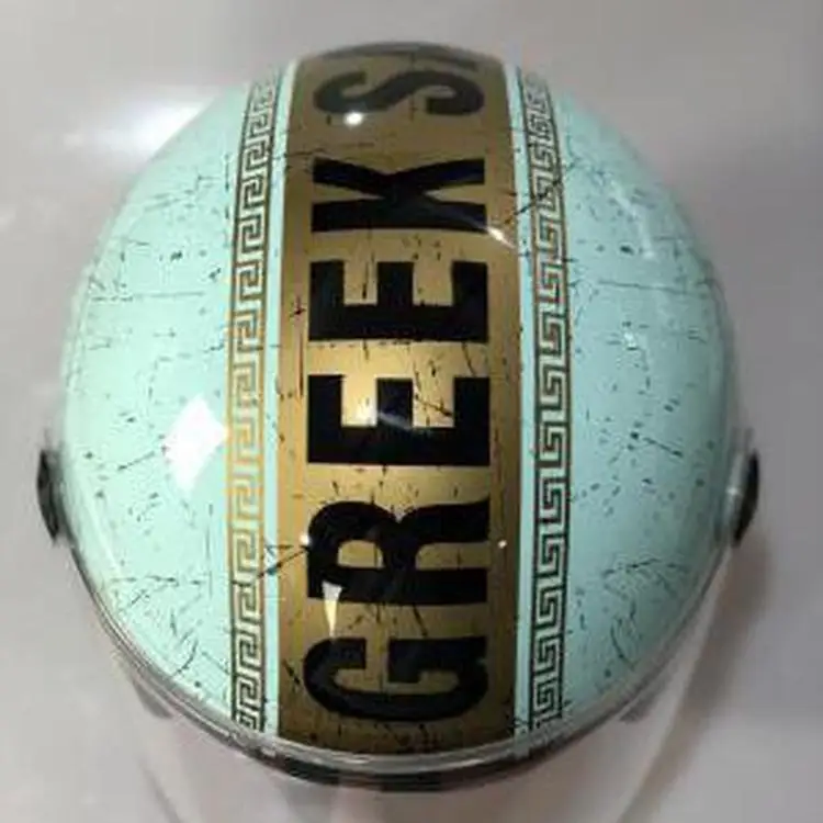 Hot sale & high quality Fashion design retro motorcycle Glass fiber half shield protective helmet