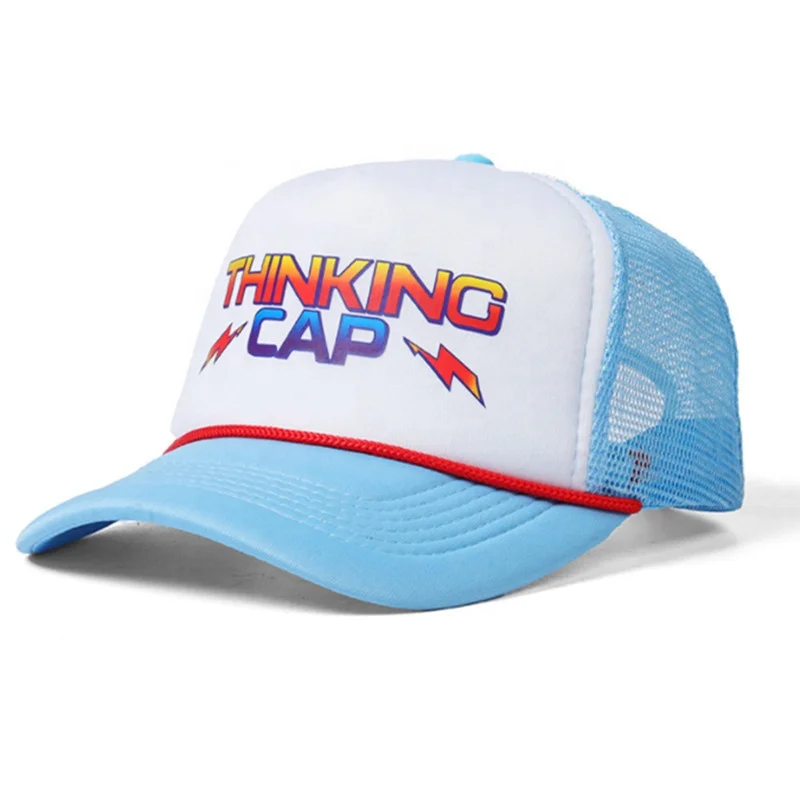 Wholesale Custom Thinking Cap Hat Sponge Foam Mesh Casquette Gorras Baseball Cap With Rope Trucker Cap For Women Men