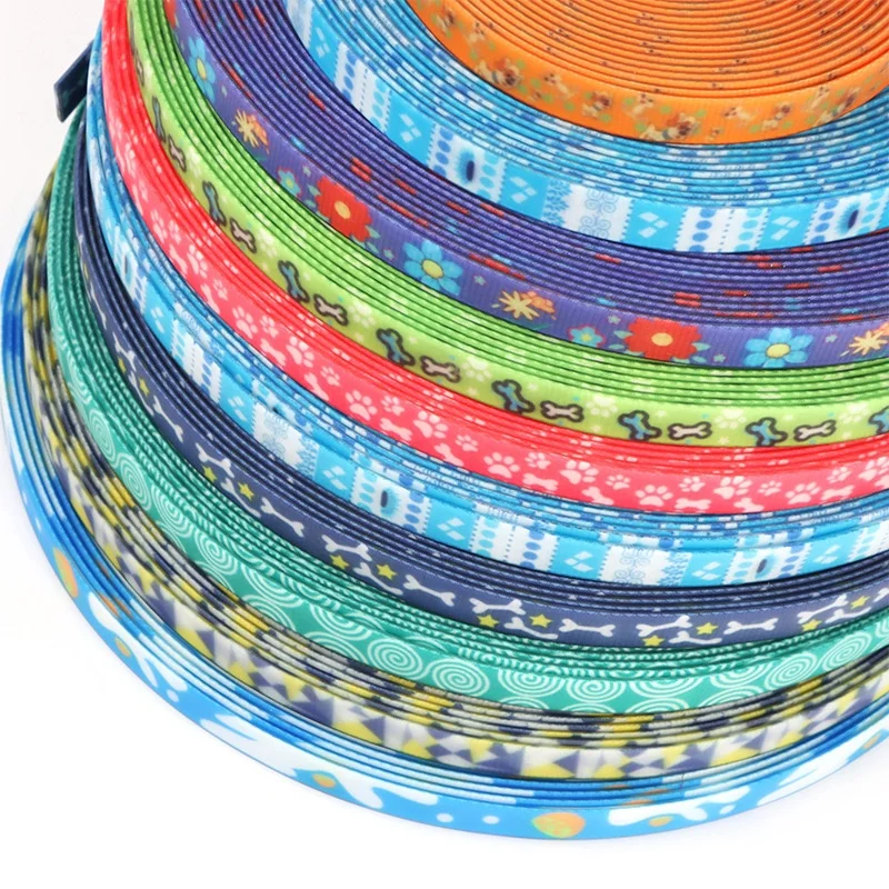 Heavy Duty Heat Transfer Coated Polyester Webbing roll , Cut Resistant Custom Print Pattern TPU Coated Nylon Webbing Strap