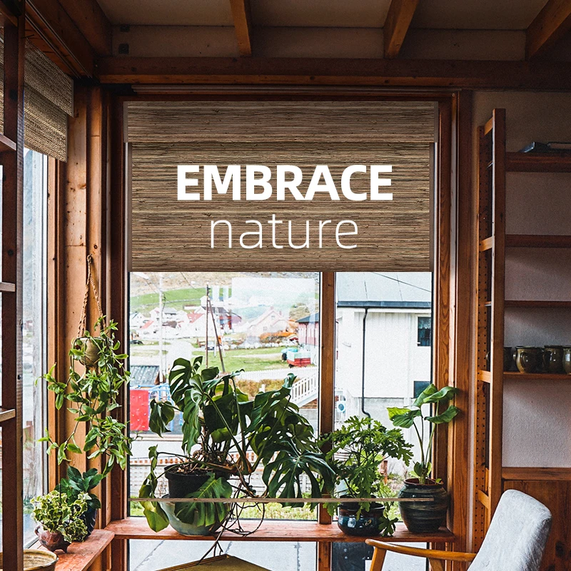 Deyi умные электрические детские домашние животные безопасные моторизованные натуральные тканые деревянные kenaf римские жалюзи умные шторы