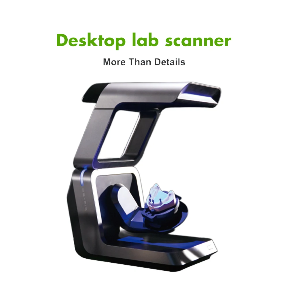 OEM Desktop Dental Lab Scanner 3D Texture Scan Blue Light Demo Machine Teeth Scanner