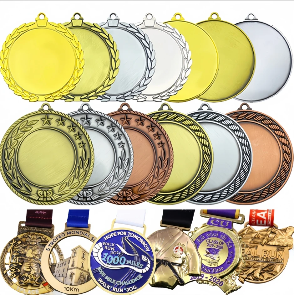 Design Your Own Custom Metal Medal Alloy Zinc 3D 5K Marathon Football Taekwondo Swimming Race Finisher Award sports Medals