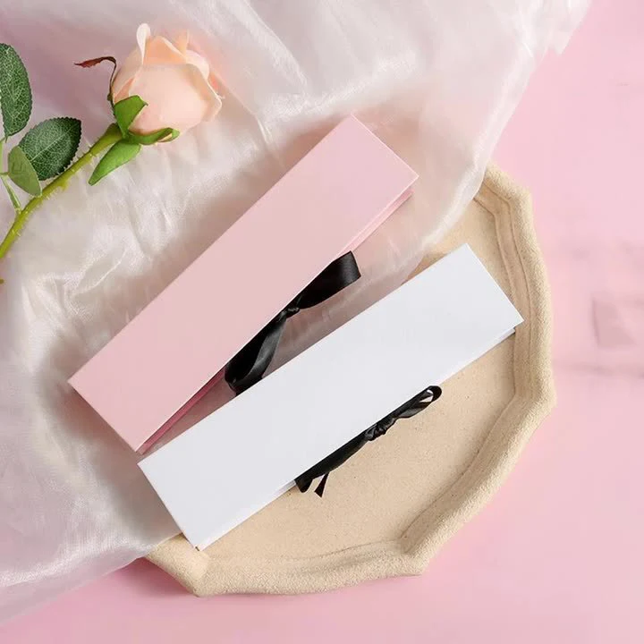 Custom Logo Jewelry Boxes Luxury Printing Cardboard Necklace Ring Jewellery Packaging Box with Sponge caja joyeria