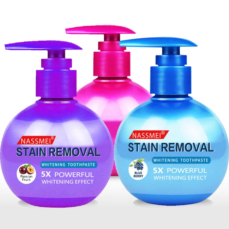 Blueberry Passion Rambutan Fruit Baking Soda Press Toothpaste Whiten Teeth Reduce Yellow Calculus Oral Care Toothpaste