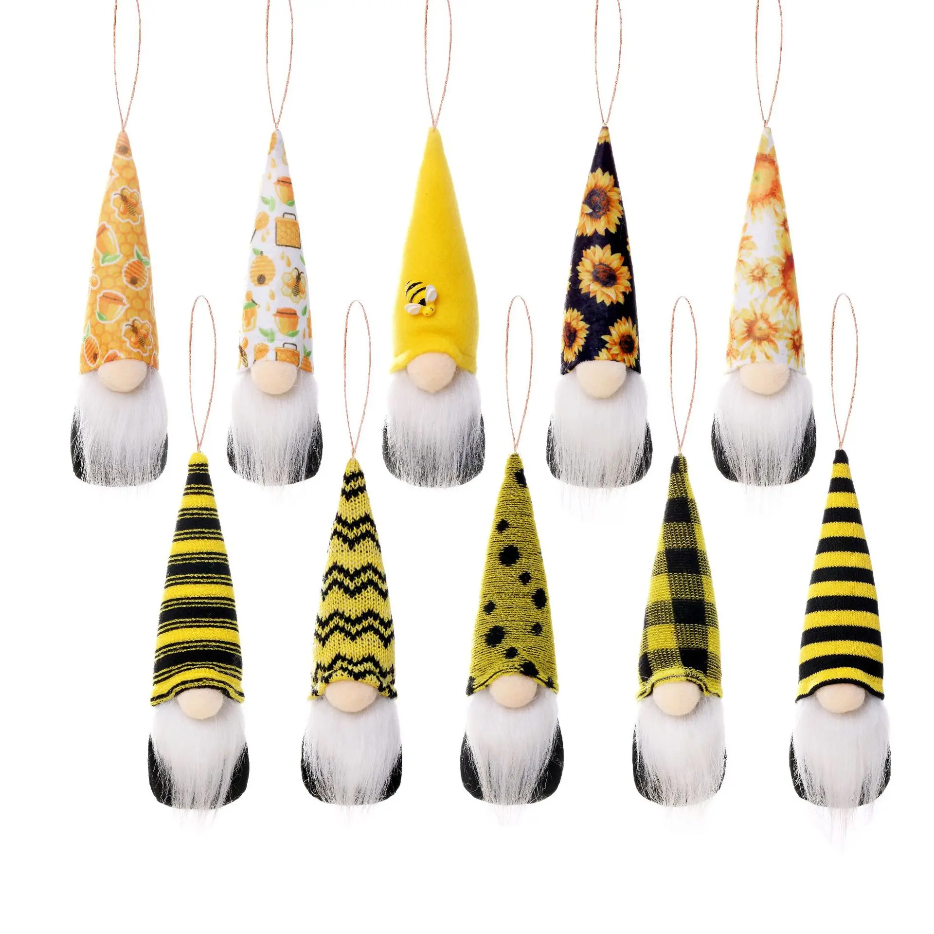 TS New Bee Festival multiple wool small pendants, no face old man, sunflower, dwarf doll gift, Rudolf