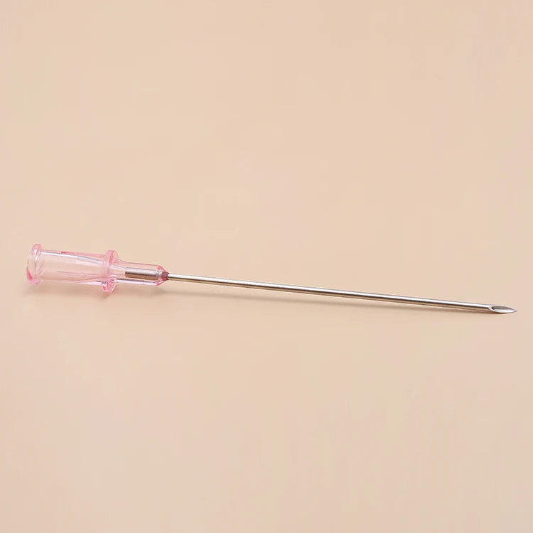Straight 17G 70mm Length Purple Thin Wall PP PC Surgical Medical Use Disposable Introducer Needles