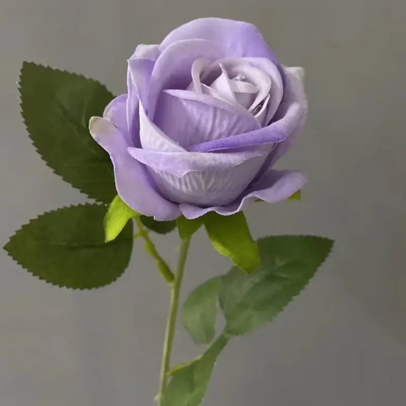 Factory lower wholesale bulk single artificial roses red white artificial roses flowers