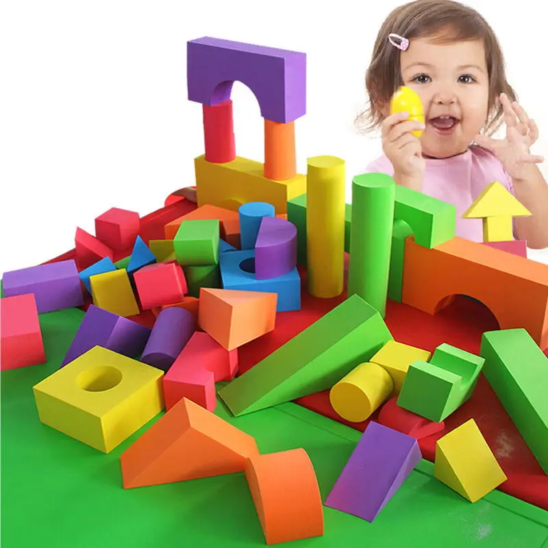 ENGINE OEM Custom Educational Construction Toy Passed Safety Non Toxic DIY EVA Large Foam Building Blocks Kids
