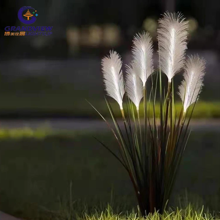 Hot sale outdoor 12V Fiber Optic LED Reed Lamp for garden decorate lights