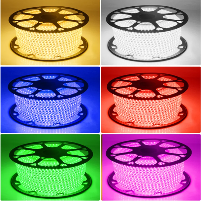 Home Decoration Tira Smart led Strip light waterproof SMD5050 3014 led strip light for ceiling 220v