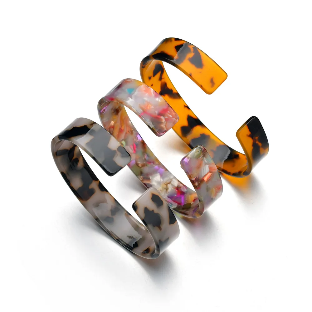 fashion Acetie Acid Acetate tortoiseshell acrylic bracelet