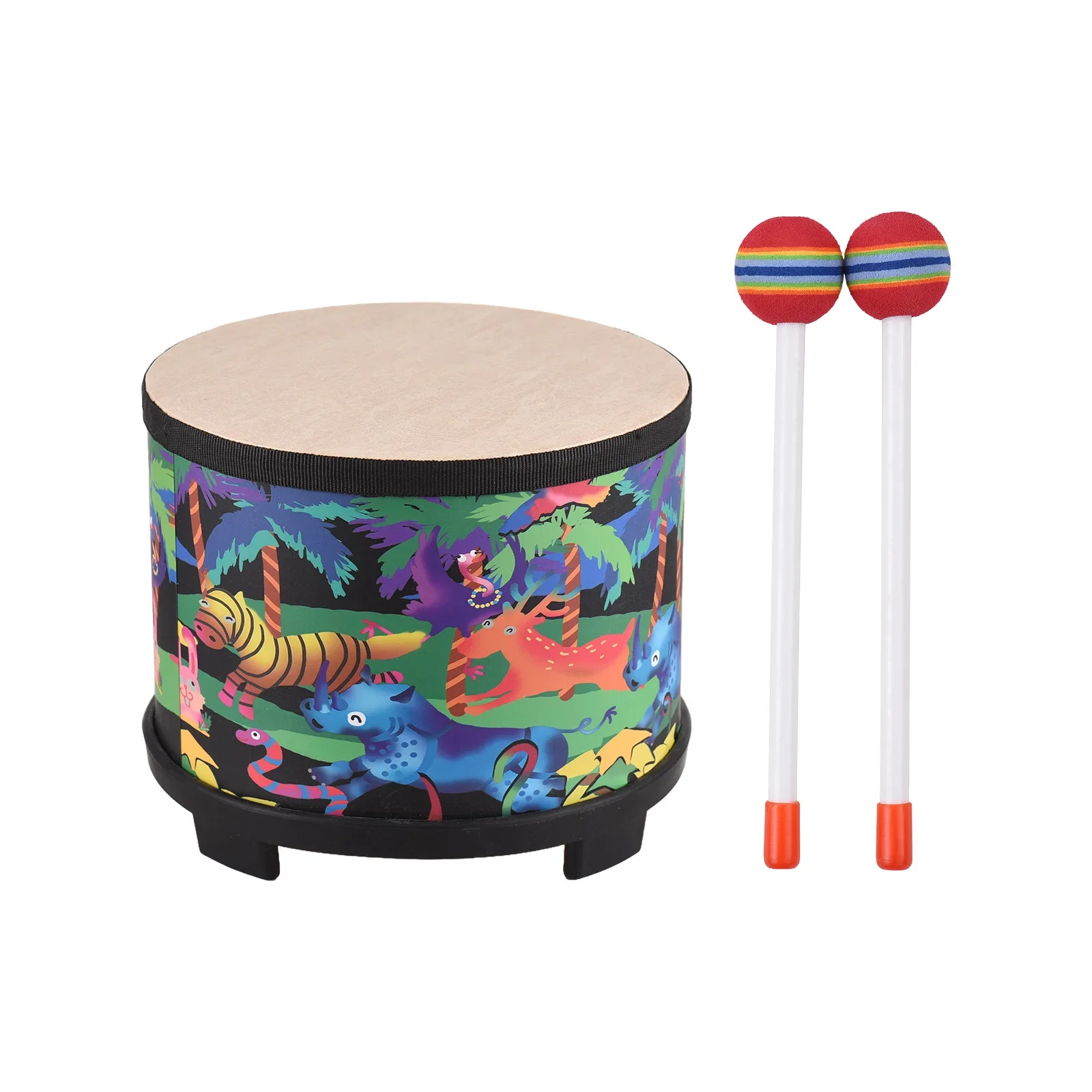 Bongo Floor Drums 8 inch Floor Drum for Christmas Birthday Gift Drum Instrument