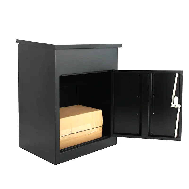 Wall Mounted Parcel Drop Box Waterproof  Postbox Steel Mailbox Cabinet Metal Box Outdoor