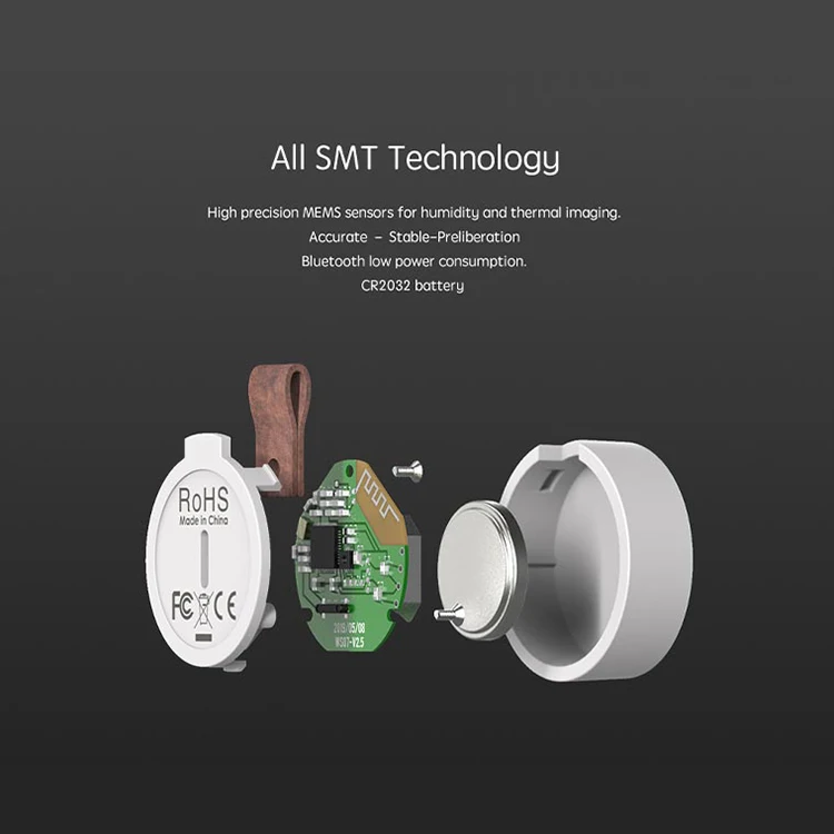 Humidity Controller Wifi Smart Temperature Alarm Sensor Thermom Tuya And Ultrasonic Humidifier Room Temperature& Humidity Sensor