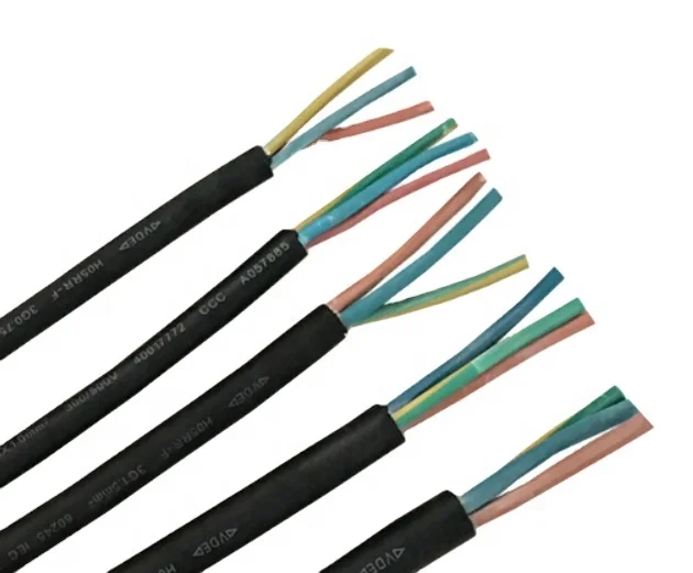 High temperature VDE H05RN-F 2*0.75mm 2*1.0mm 2*1.5mm rubber wire cable stranded copper outdoor waterproof