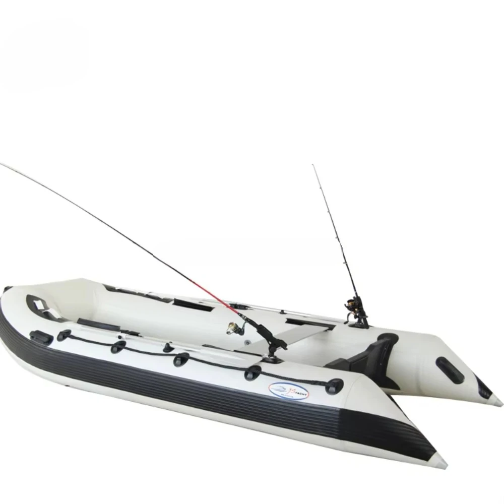 CNWAGNER Aluminum Floor Kayak Inflatable Fishing Boat