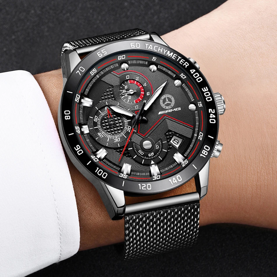 Hot Selling Mens Full Funcation Fashion Quartz Watches Wholesale Cheap Waterproof Business Design Car brand Watch