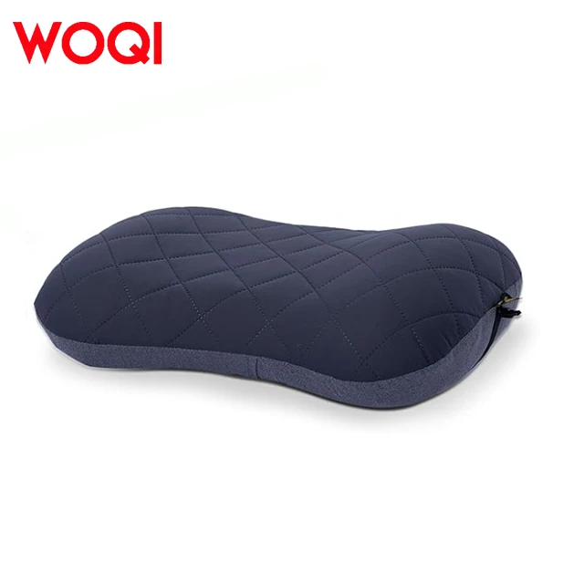 WOQI Folding Waterproof Inflatable Air Cushion Pillow Aircraft Camping Sleep Soft Neck Support Travel Pillow