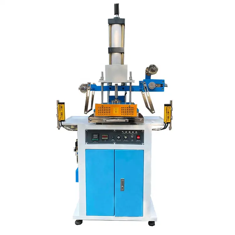 Automatic Pneumatic Hot Stamping Foil Machine Gilding Pressing Machine for Card/Wallet/Bag/Notebook Leather Embossing
