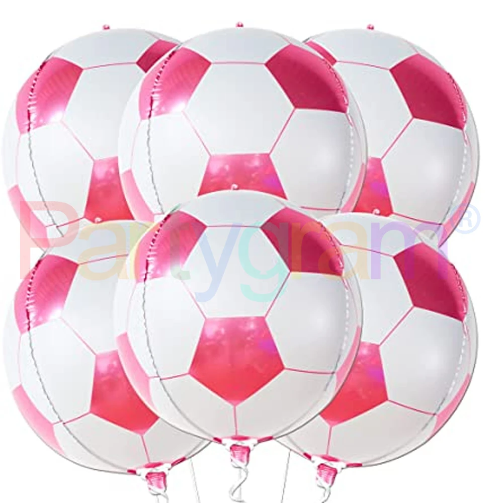 Football Party Supplies  Helium Decoration Foil Balloon, Buy Huge 22 Inch Red Pink Soccer Balloon