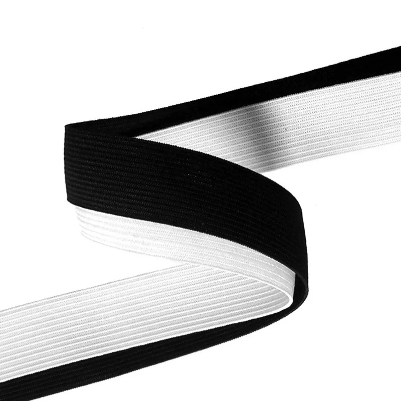 Competitive Price High Tenacity Nylon/Polyester Knitted Elastic Band Soft Fabric Knit Webbing Tape For Garment Accessories