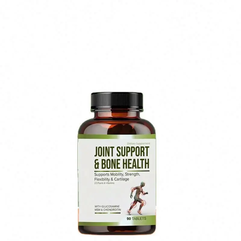 OEM/ODM/OBM Vegan Joint Support Supplement Bone Health With Glucosamine Chondroitin MSM Relief Strength 90 Tablets
