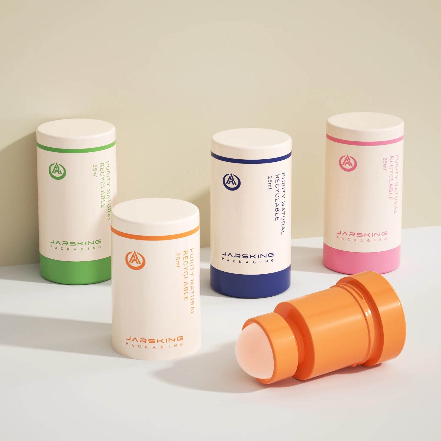 Wholesale 25ml empty frosted luxury roller bottle plastic essential oil antiperspirant roll on deodorant bottle with screw cap