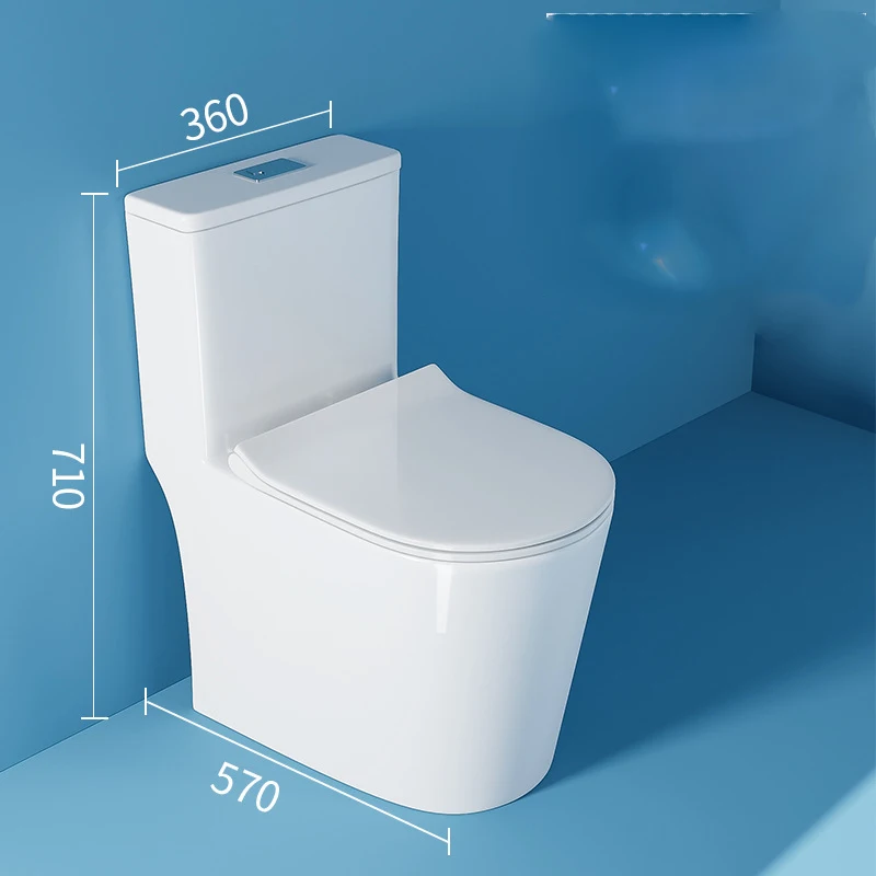 Manufacturer wholesale sanitary ware one-piece water-saving mute super whirlpool siphon type household toilet toilet
