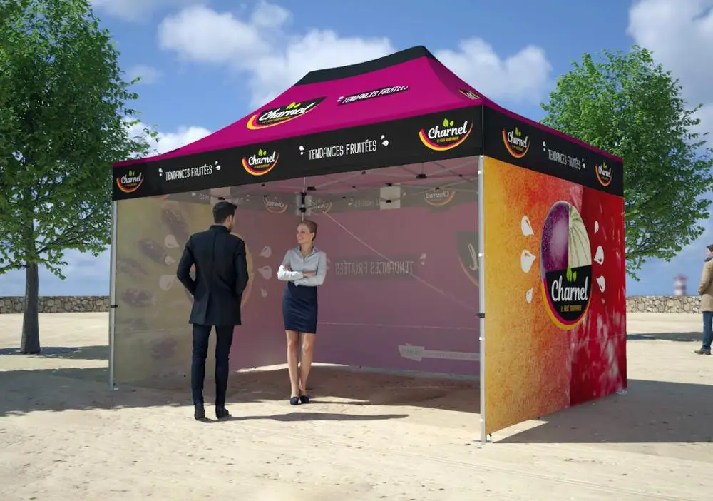 Wholesale 10x10 Feet High Quality custom canopy 10x10 Outdoor Waterproof Commercial Pop Up Canopy Tents Trade Show Tent