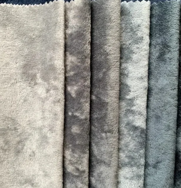 Wholesale Home Textile Pure Patterned Products Upholstery Holland Velvet Fabric for Sofa