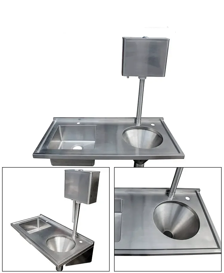 Luxury Stainless Steel deep drawn Composite Rectangular Hospital Sink