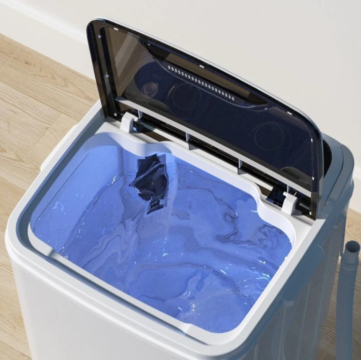 2025 New Large Single-barrel Washing Machine Home Semi-automatic Small Mini Shoe Washing Machine Magic Underwear Elution