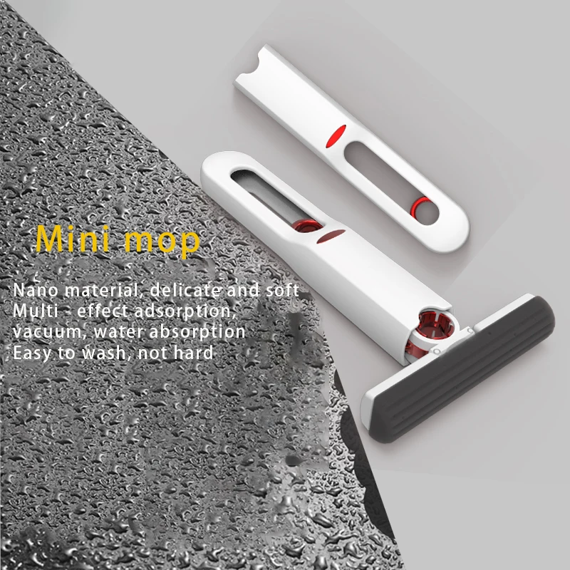 2023 Hot sale cheap price cleaning floor Car tea table glass plastic cotton Mini small mop for Sale