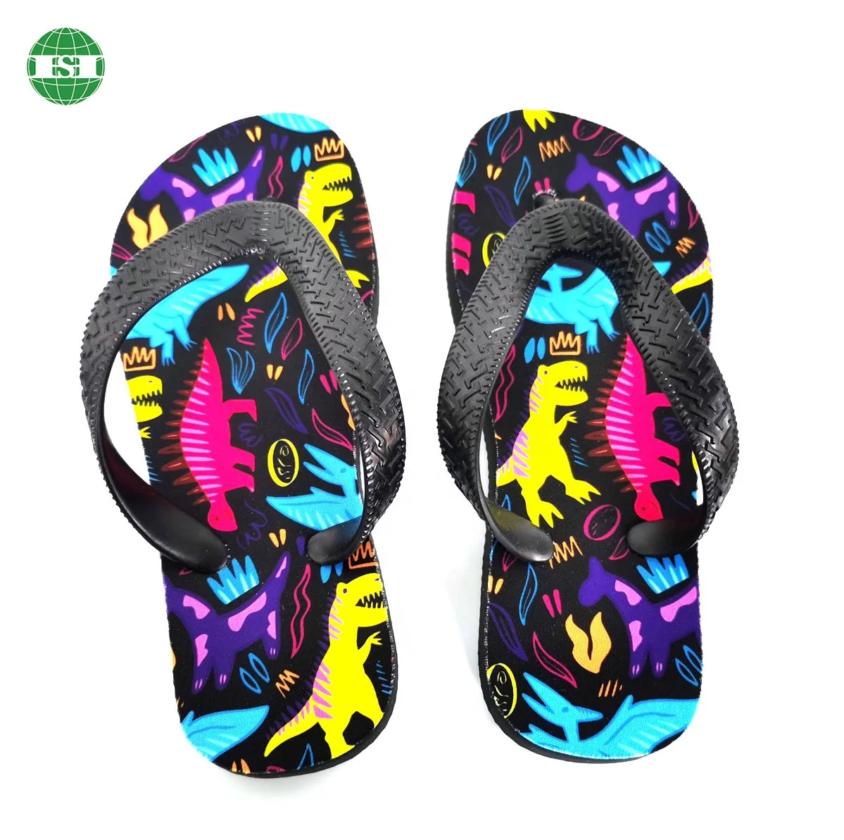 Custom your graphic slipper sublimation all over printing flip flops for kids adults men women
