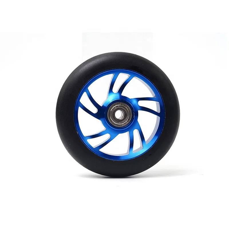Pu skate park  scooter wheel aluminum kick  11cm wheel 4 inch pro stunt  110mm scooter wheels