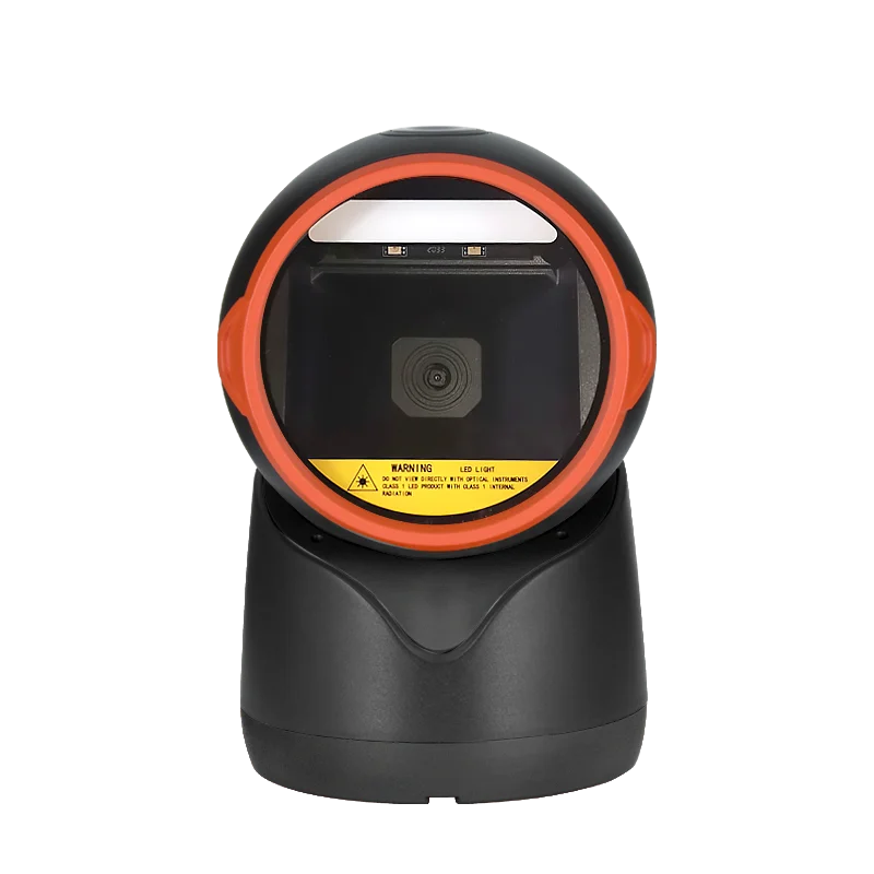 Supermarket Wireless Desktop Barcode Scanner 1D/ 2D QR Code scanner Wired USB Scanning machine for POS System