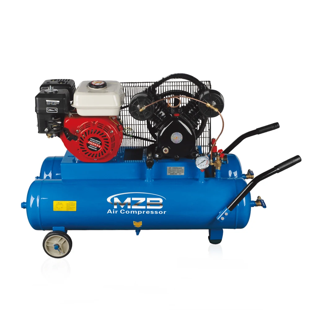 MZB-0.25/8G 80l gasoline engine air compressor